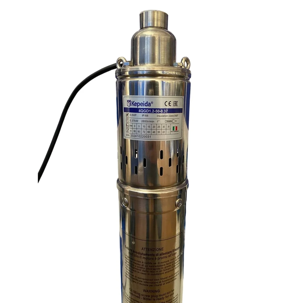 Глубинный скважинный насос 4QGD1.2 50-0.37 — изображение 3